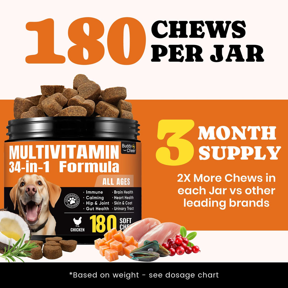 BuddyCheer daily dog vitamins serena pet closeup for all life stages