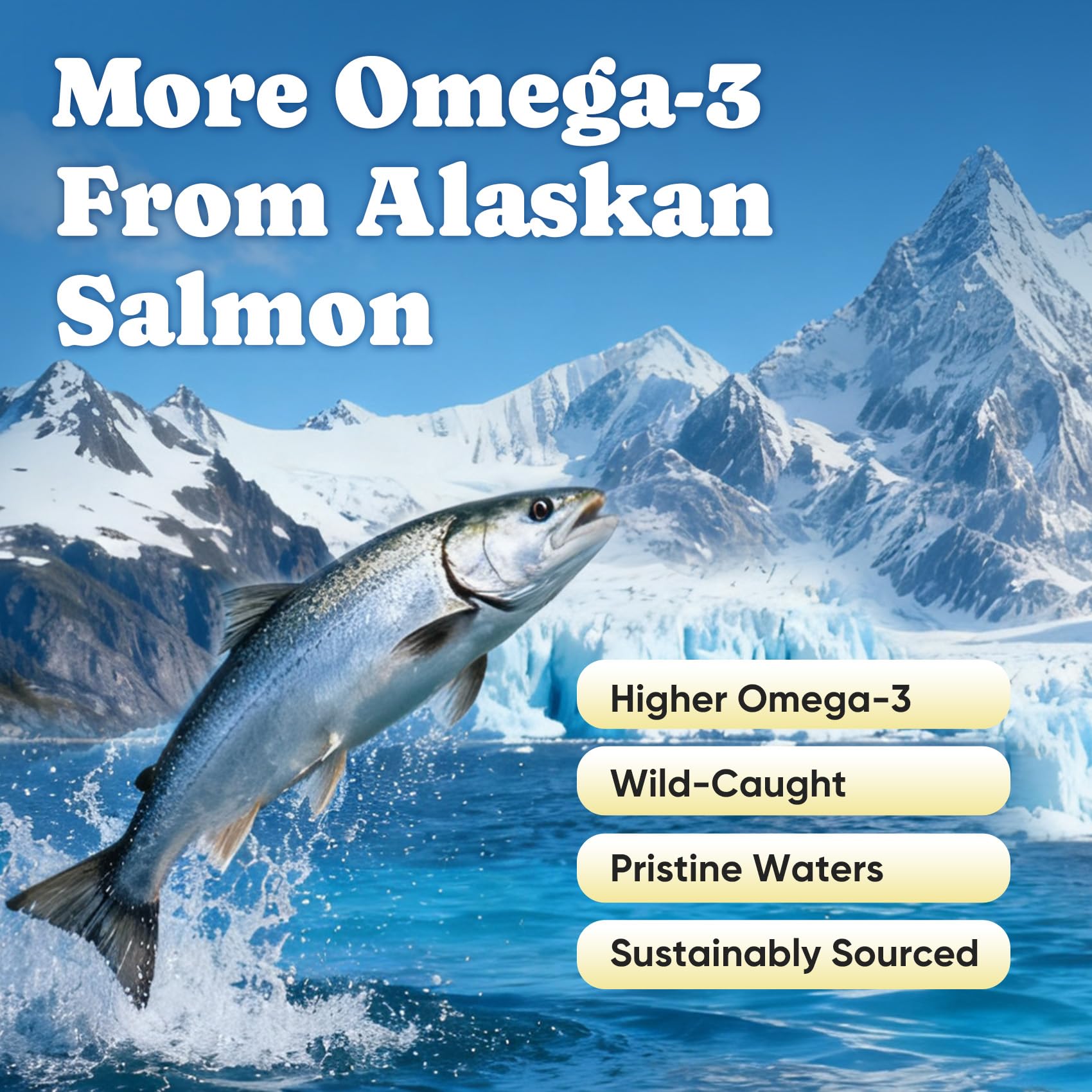 BuddyCheer wild-caught salmon omega3 source for dogs' daily nourishment