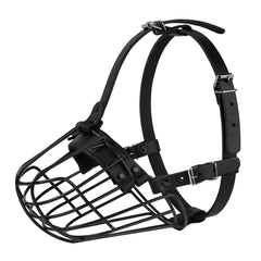 Budkas Pitbull Muzzle close-up shows the airy wire basket design.