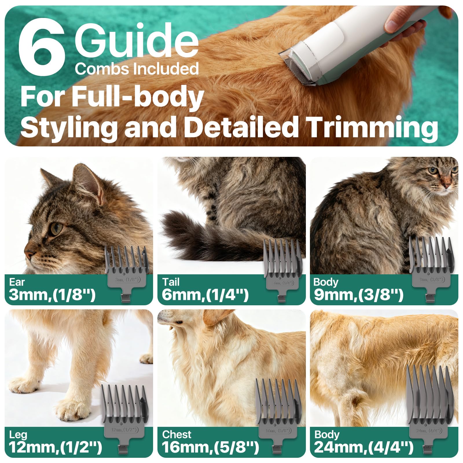 Buenkee deshedding brush and attachments for coat maintenance between visits