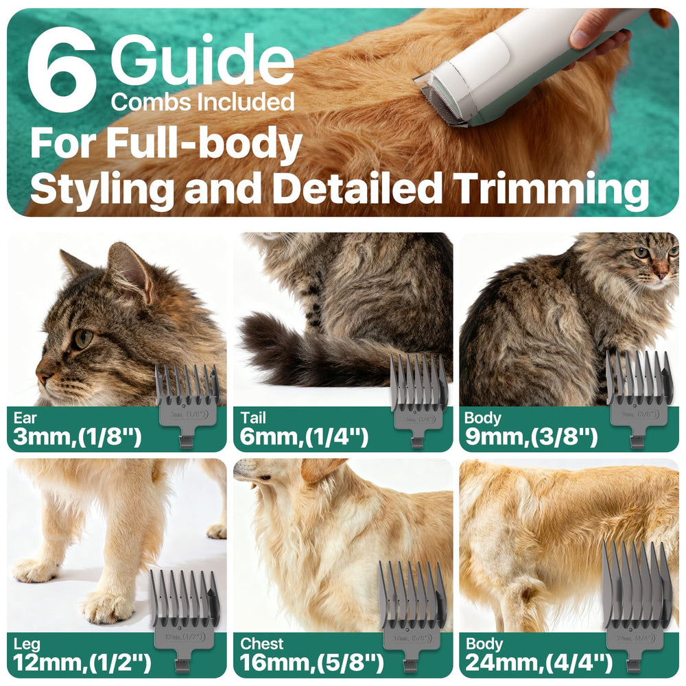 Buenkee deshedding brush and attachments for coat maintenance between visits