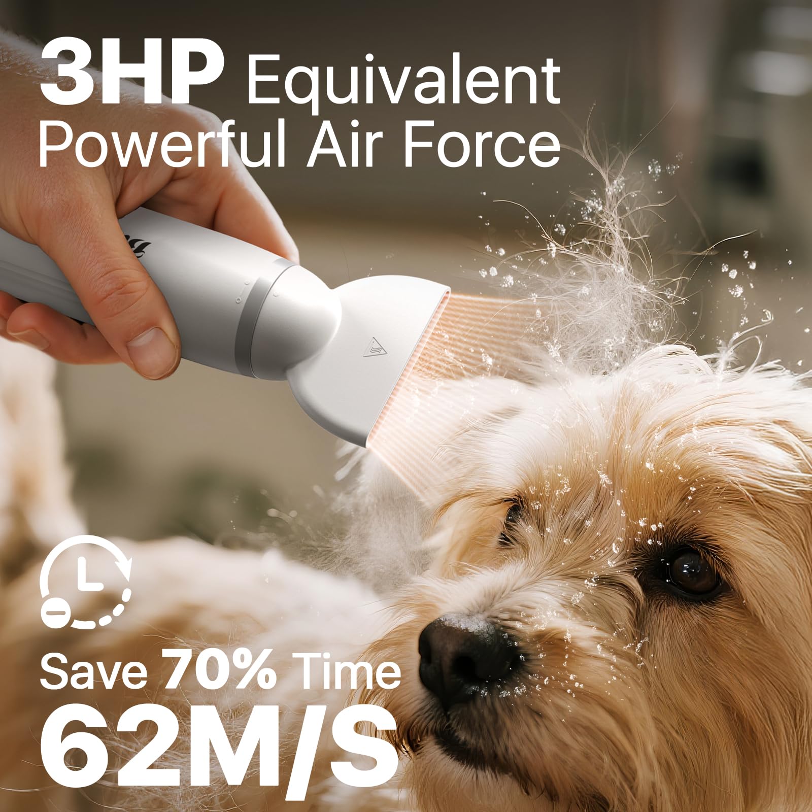 Buenkee quiet design delivers low-noise airflow for calm pets