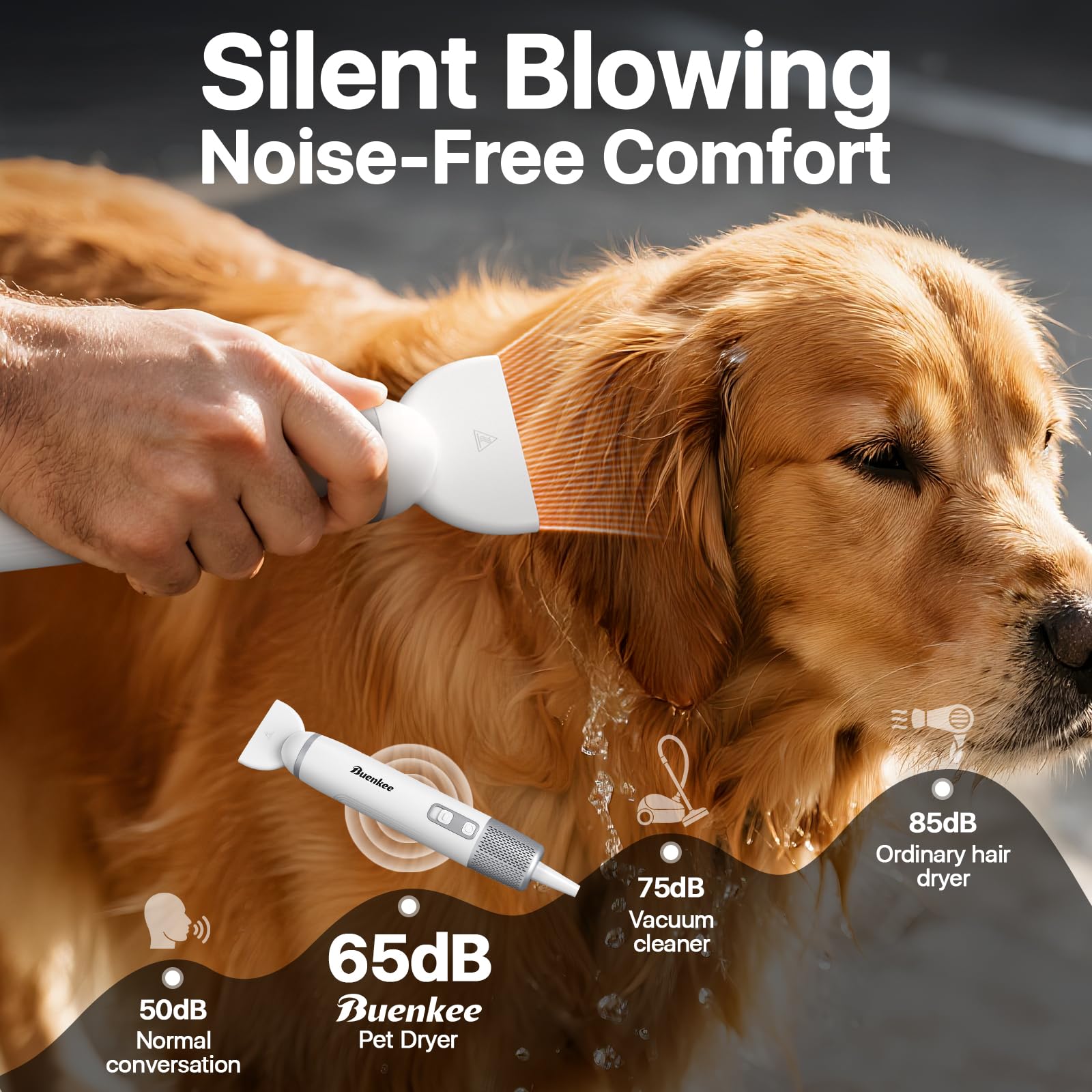 Buenkee twelve-mode dryer with safe temperature control