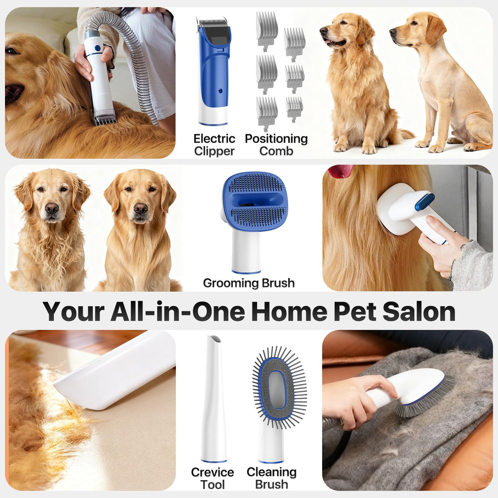 Buenkee dog grooming kit guards and combs enable versatile styling options