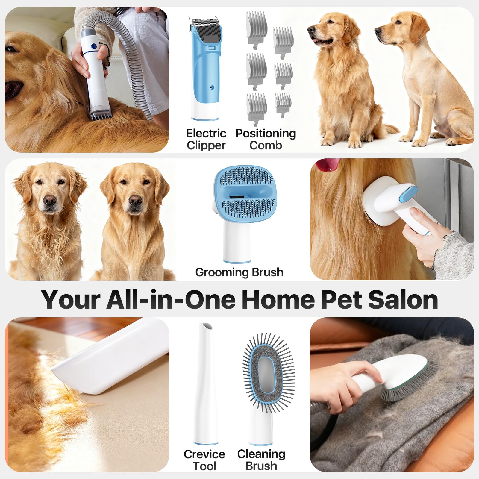 Buenkee dog grooming kit quiet motor keeps dog relaxed while grooming