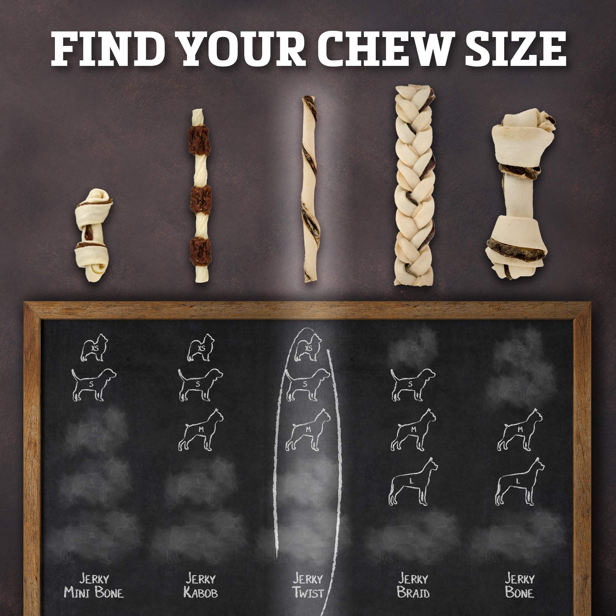 Buffalo Range textured chew helps clean teeth and freshen breath.