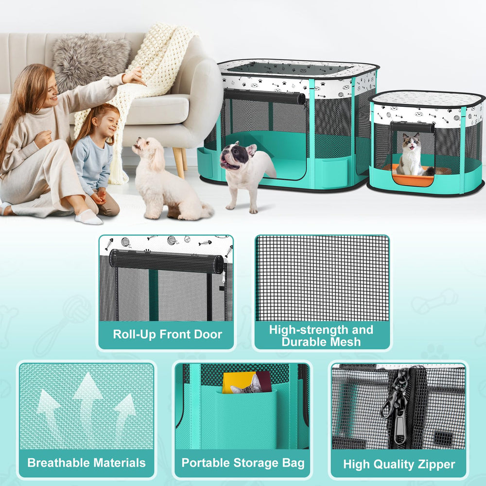 Bufor playpen uses 600D oxford fabric, breathable and easy to clean.