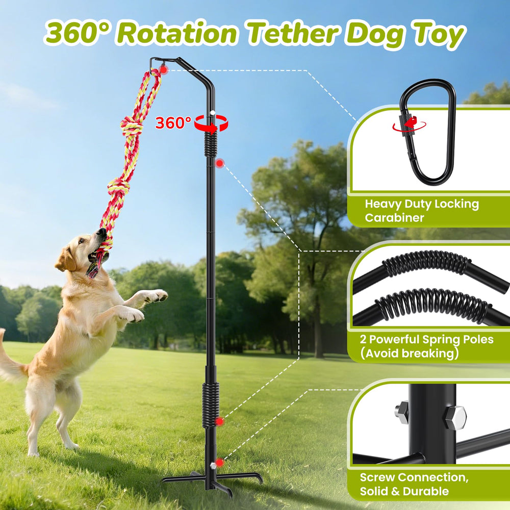 BUFOR three rope toys enhance tugging and chewing fun for dogs