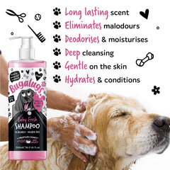 BUGALUGS Baby Fresh Shampoo rich lather demonstrates gentle cleansing power.
