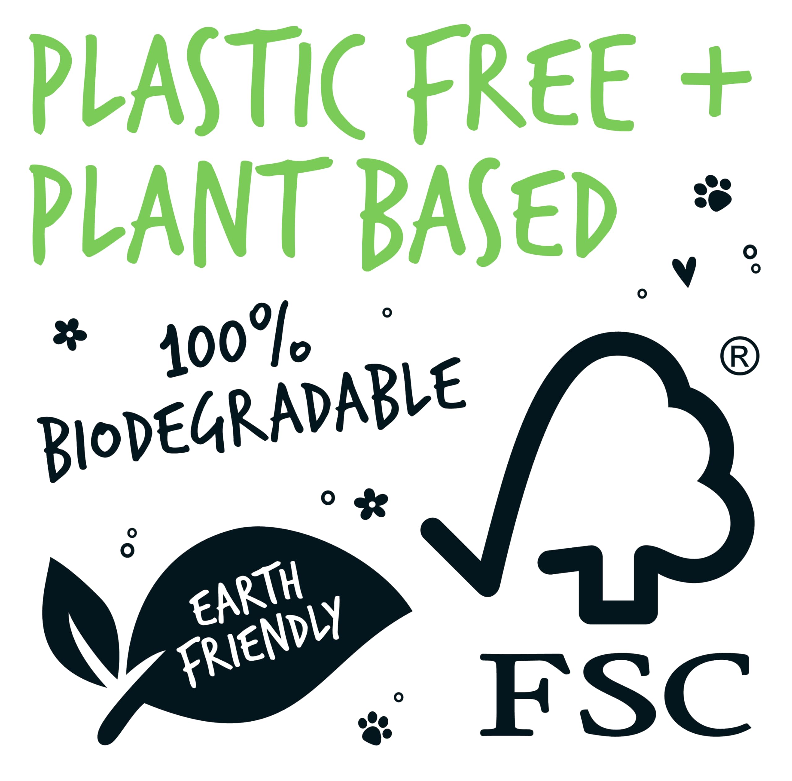 Eco-friendly bamboo fibers in BUGALUGS wipes, 100% plastic-free.