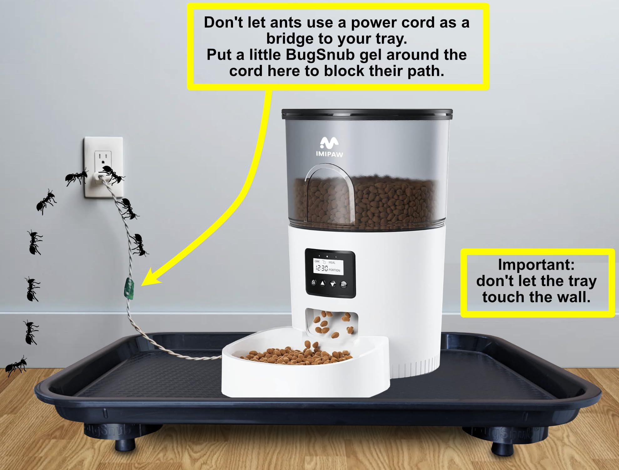 BugSnub kitchen use image showing pest-resistant, waterless solution
