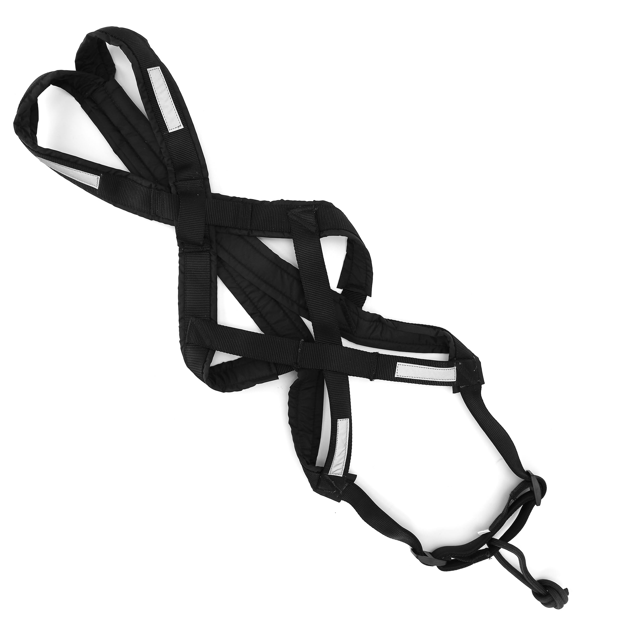 BuleVina dog pulling harness L X-back construction supports Nordic breeds during pulling