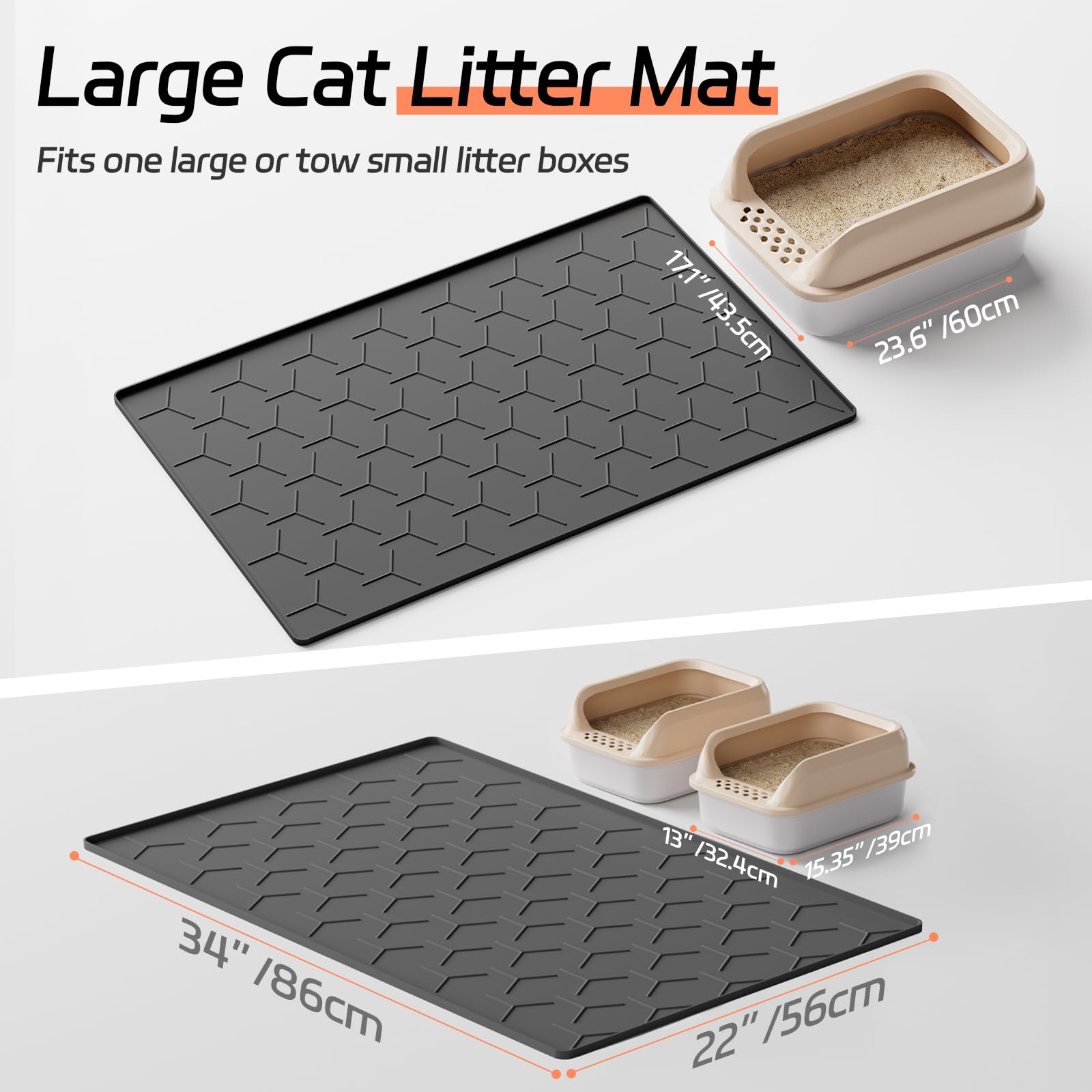 Bulkniu extra-large 22x34 mat covers ample area for multiple boxes