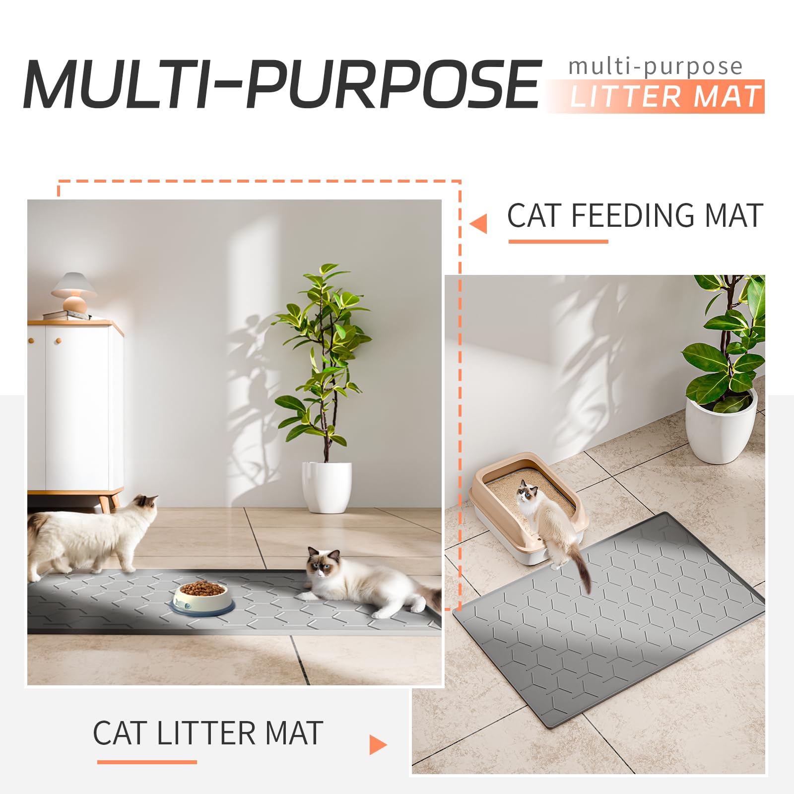 Bulkniu litter-tracking reduction mat helps keep rooms tidier.