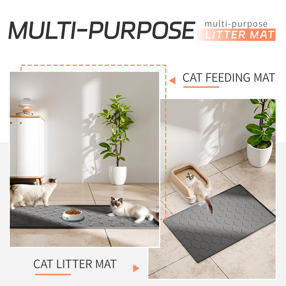 Bulkniu silicone cat litter mat with textured bumps for gentle massage