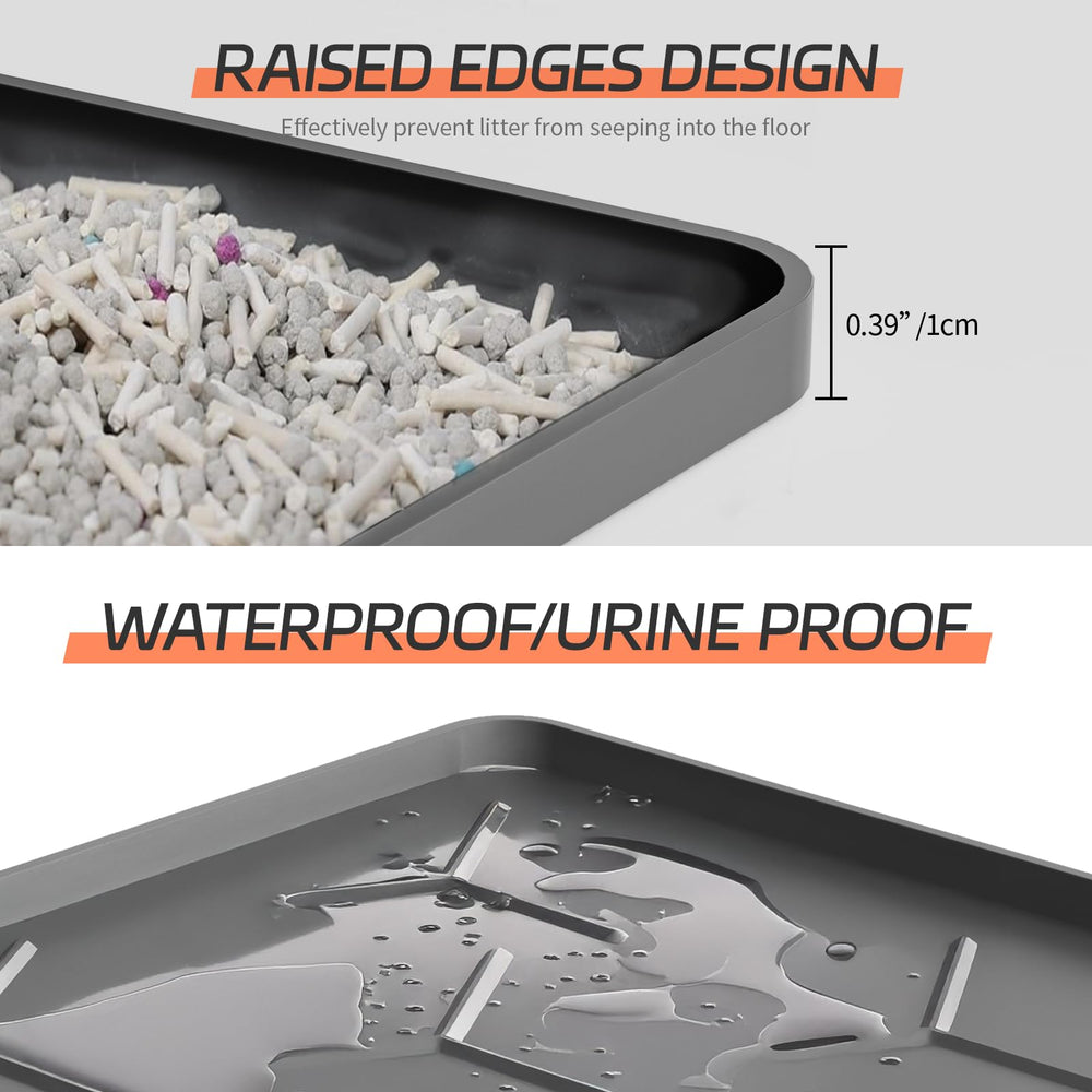 Bulkniu silicone litter mat raised strips closeup traps litter effectively