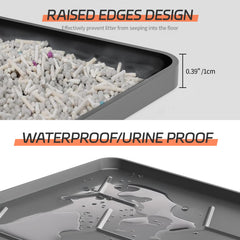 Bulkniu silicone litter mat raised strips closeup traps litter effectively