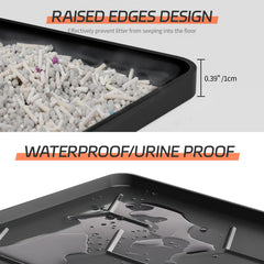 Bulkniu waterproof litter mat close-up edge demonstrates urine containment