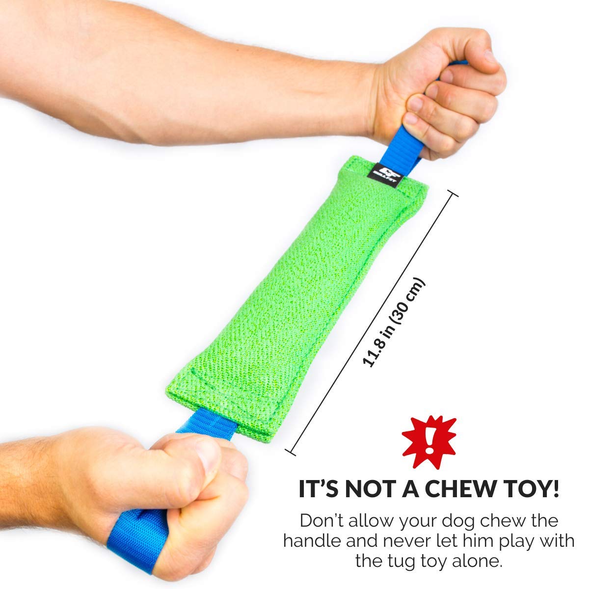 Bull Fit K9 puppy training tug aids gentle introduction to tugging.