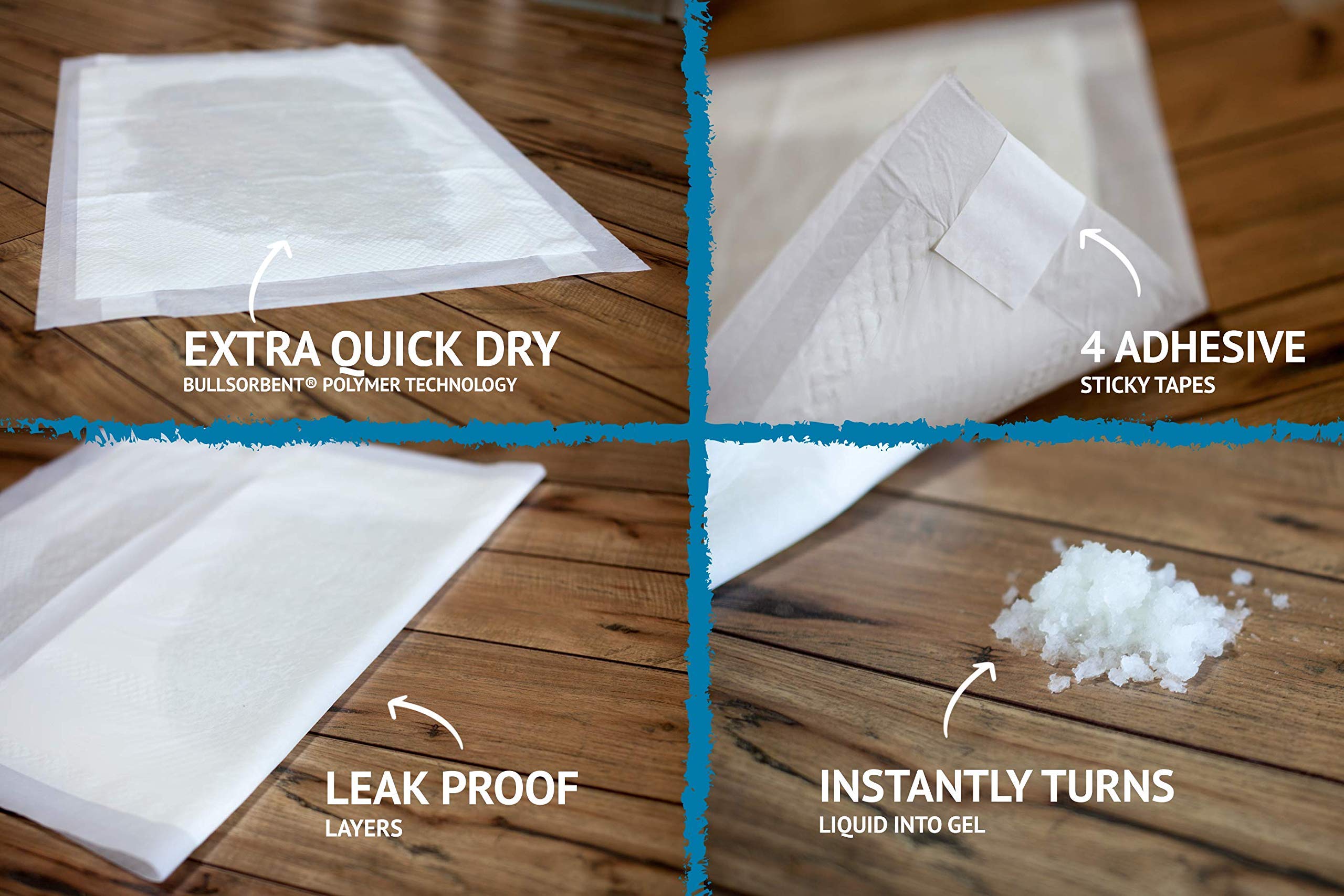 Bulldogology pads provide odor control for a fresher home between changes.