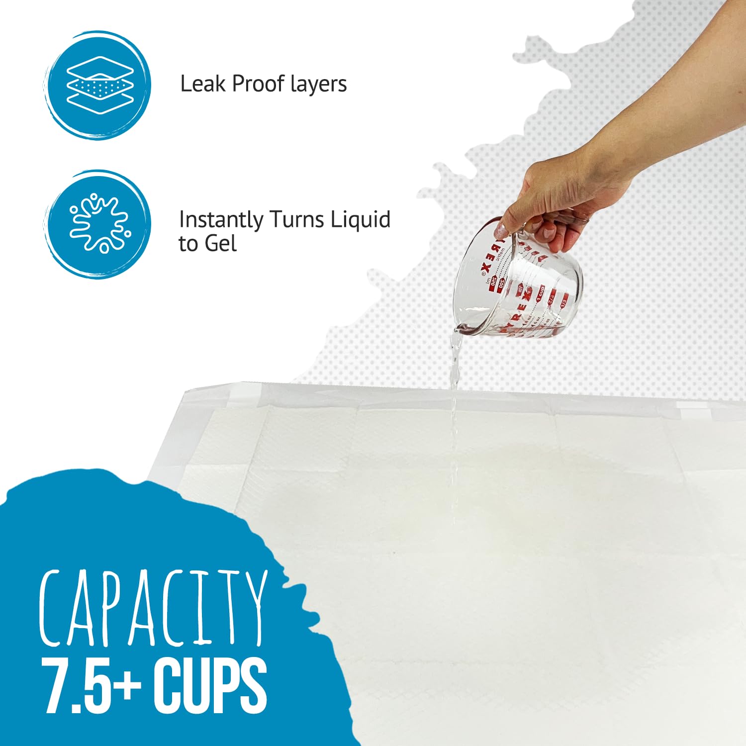 Bulldogology quick gel absorption seals moisture on impact.