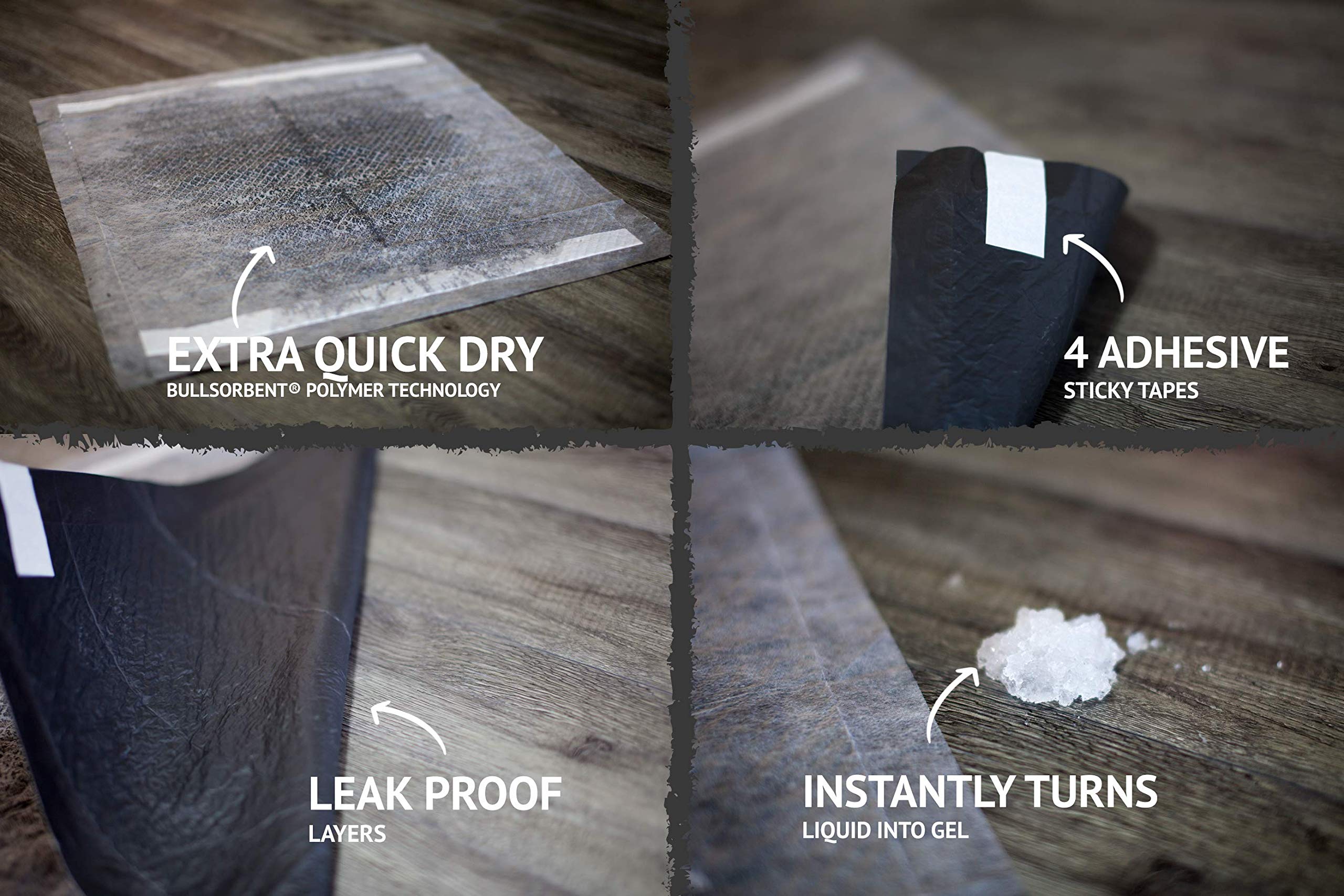Bulldogology six-layer technology dries quickly to minimize mess.