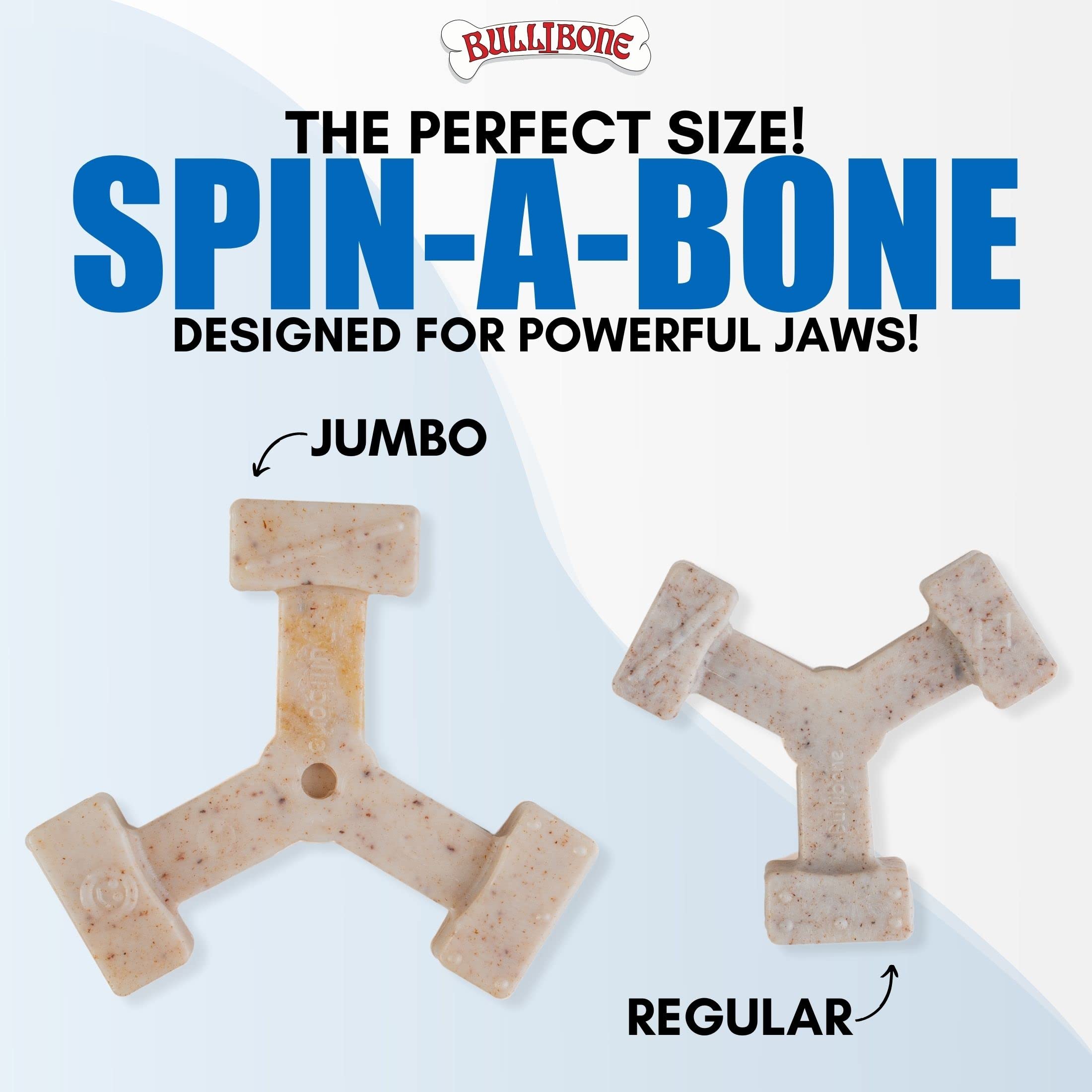Compact Bullibone size fits small dogs for easy handling and play.