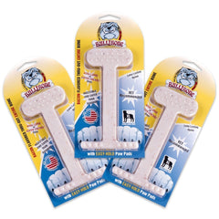 Bullibone nylon bacon-flavored chew bone for aggressive chewers.