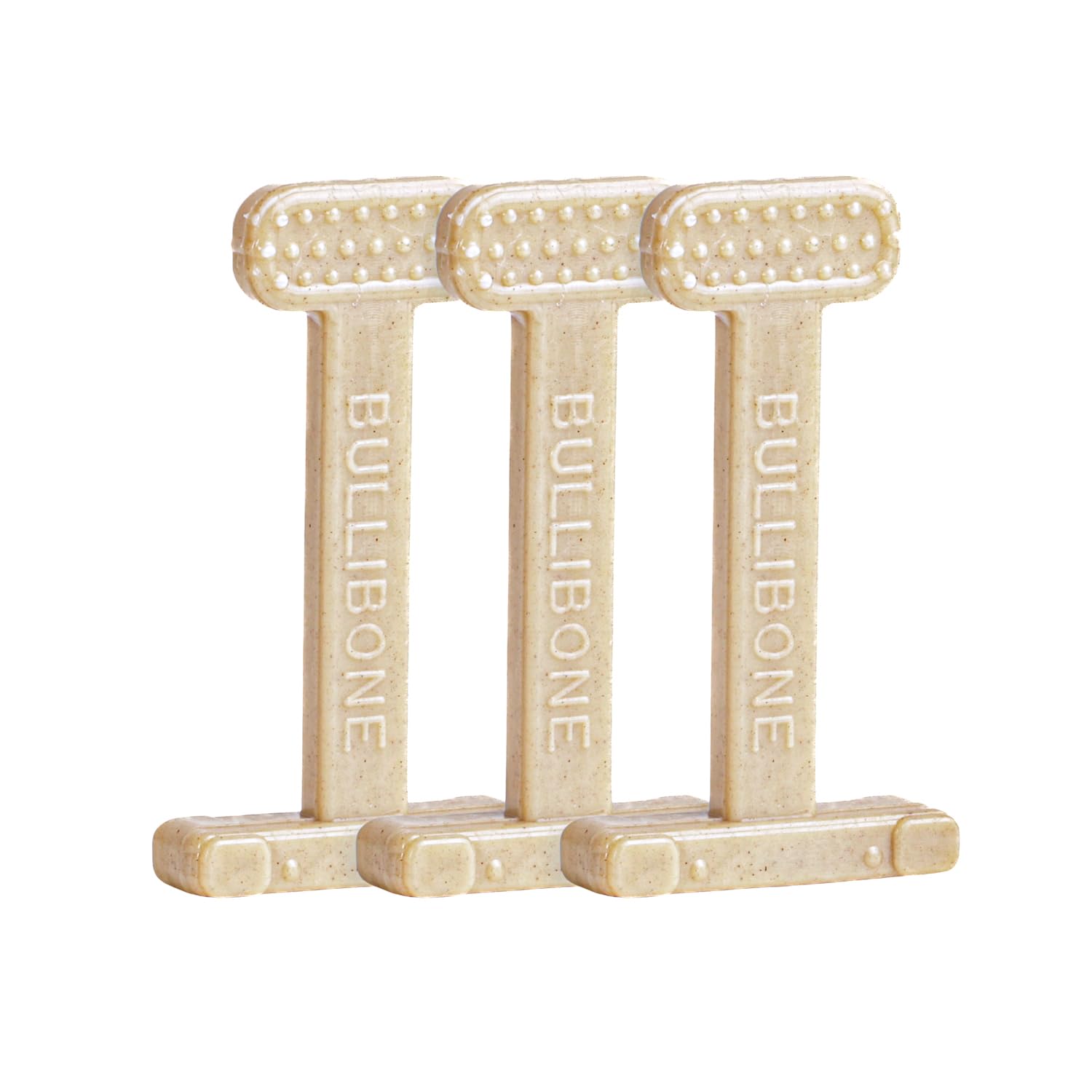 Bullibone nylon dog chew toy with durable design for aggressive chewers, great for daily chewing.
