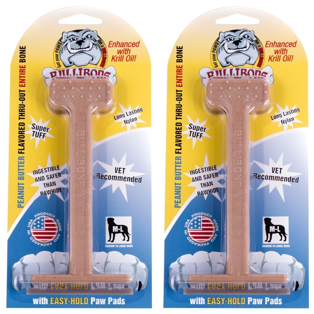 Bullibone nylon dog chew toy product shot highlights durable design for aggressive chewers