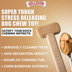 Bullibone nylon dog chew toy close-up shows textured surface for dental benefits