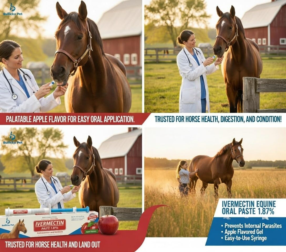 Six pack packaging ready for barn inventory and regular deworming routines.
