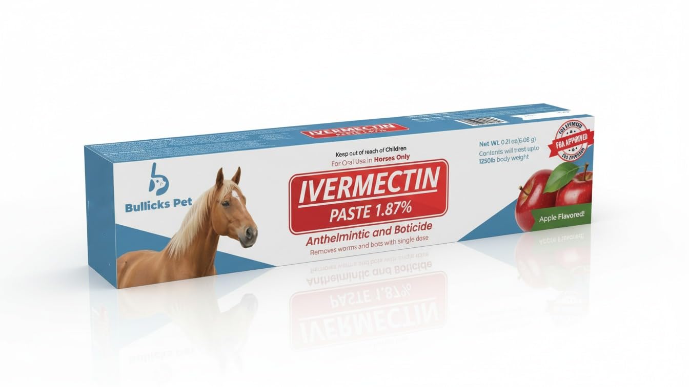 Apple flavor icon indicating horse friendly taste during administration.