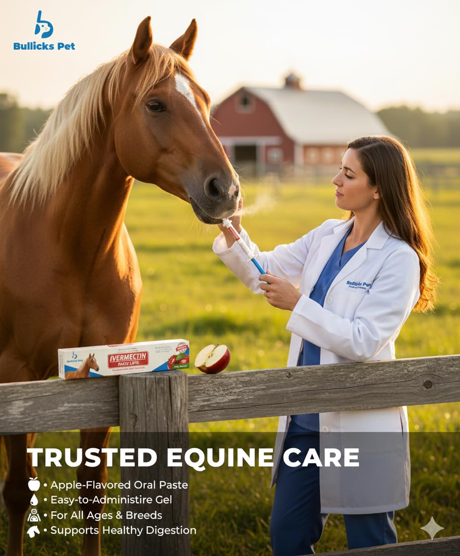 Foal friendly dosing scene illustrating suitability for all ages.