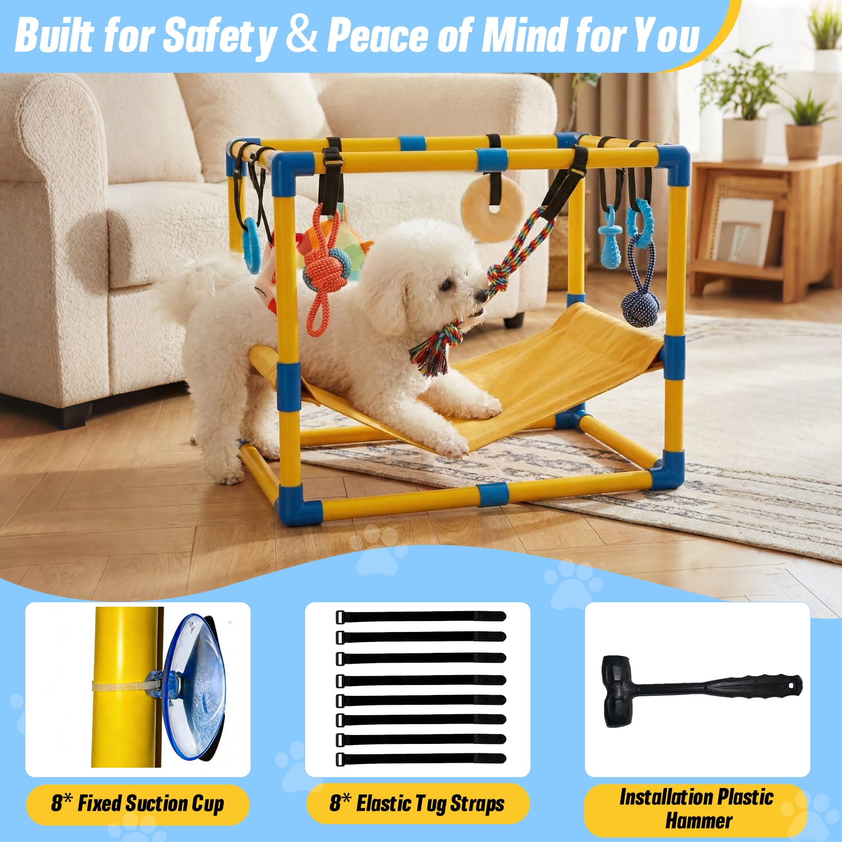 Bullro Puppy Play Gym all-in-one enrichment center for puppies