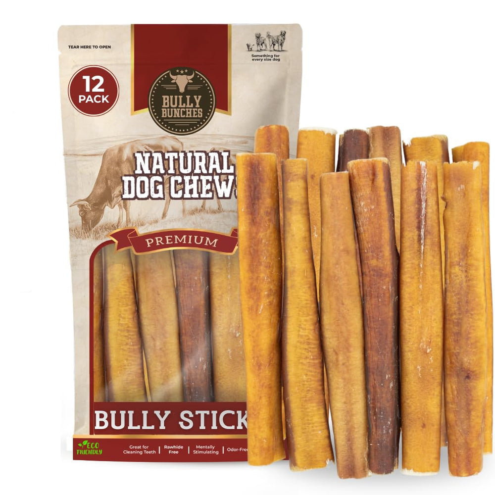 Bully Bunches 6inch jumbo bully stick odourless for medium and large dogs