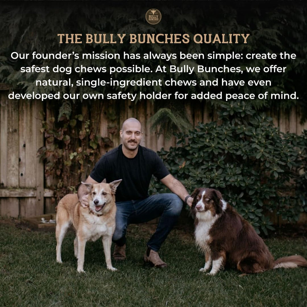 Bully Bunches high-protein pork ears for satisfying, flavorful chews.