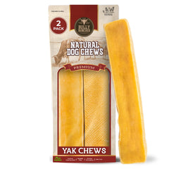 Bully Bunches Himalayan yak chew for large dogs, close-up of dense texture.