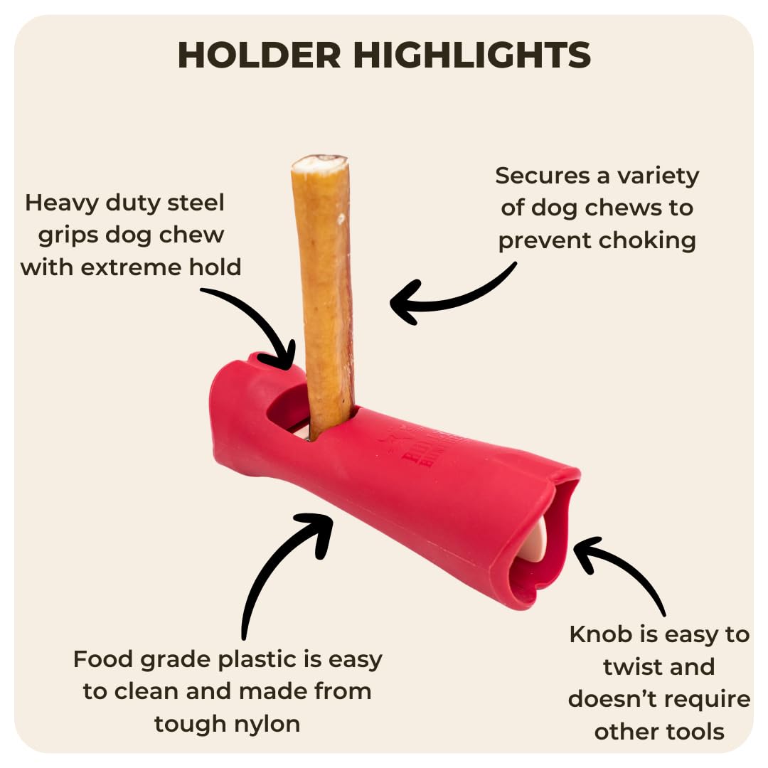 Bully Bunches Mega Hold fits standard bully sticks and long chews.