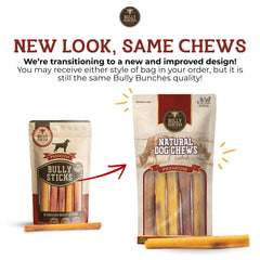 Bully Bunches rawhide-free beef chew 6inch offers a safe gnaw option.