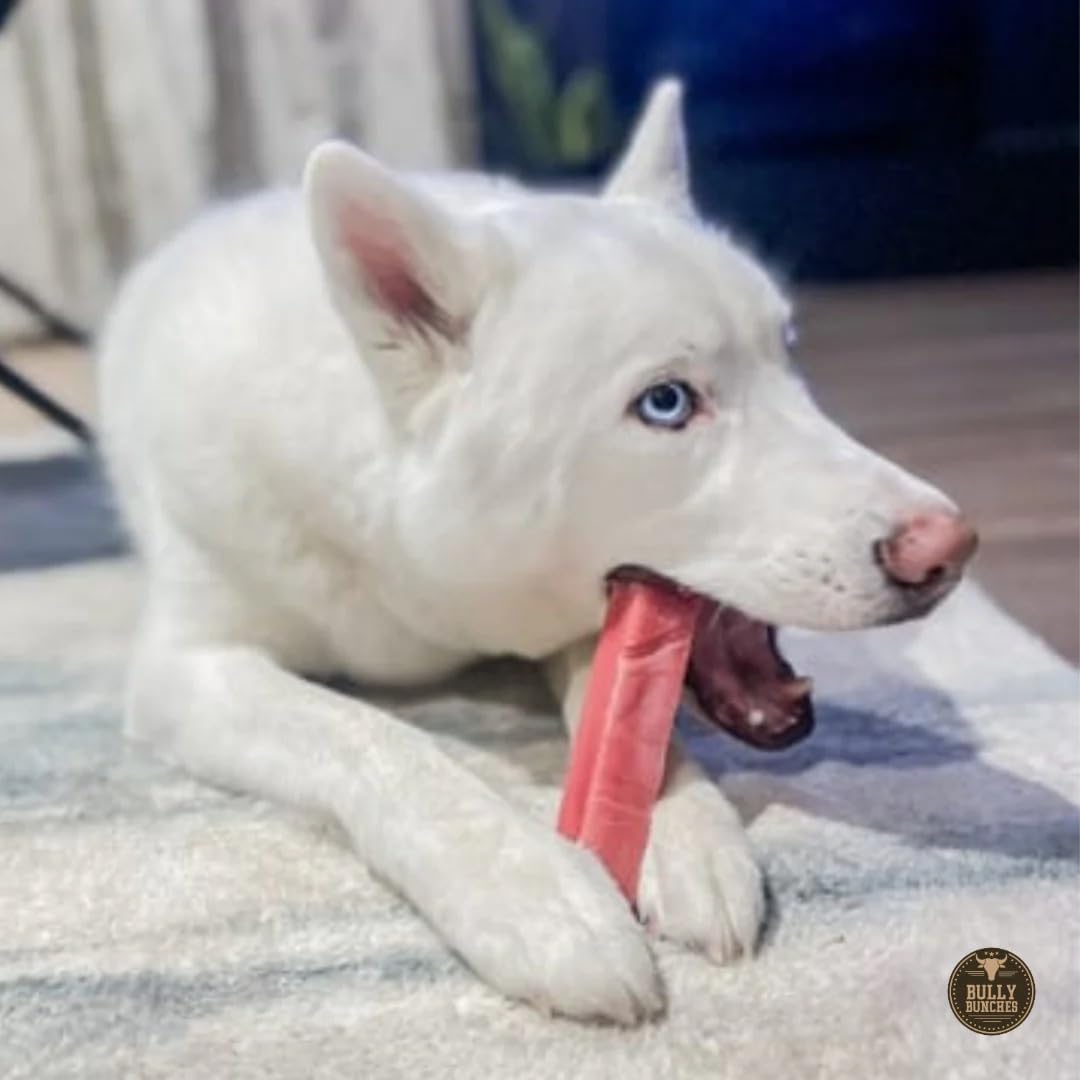 Bully Bunches strawberry flavored yak-chew helps keep dogs engaged.