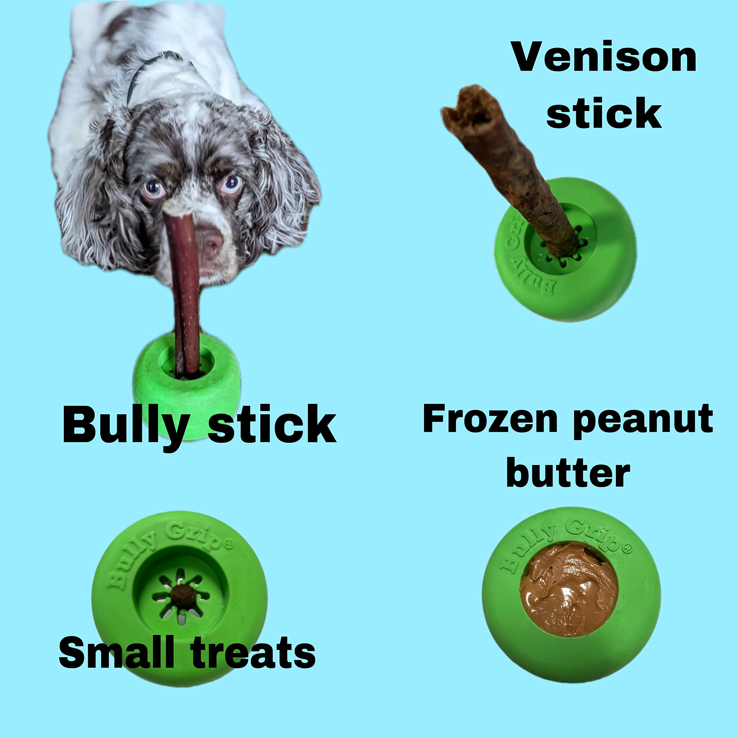 Bully Grip fits most bully sticks image showing versatile fit