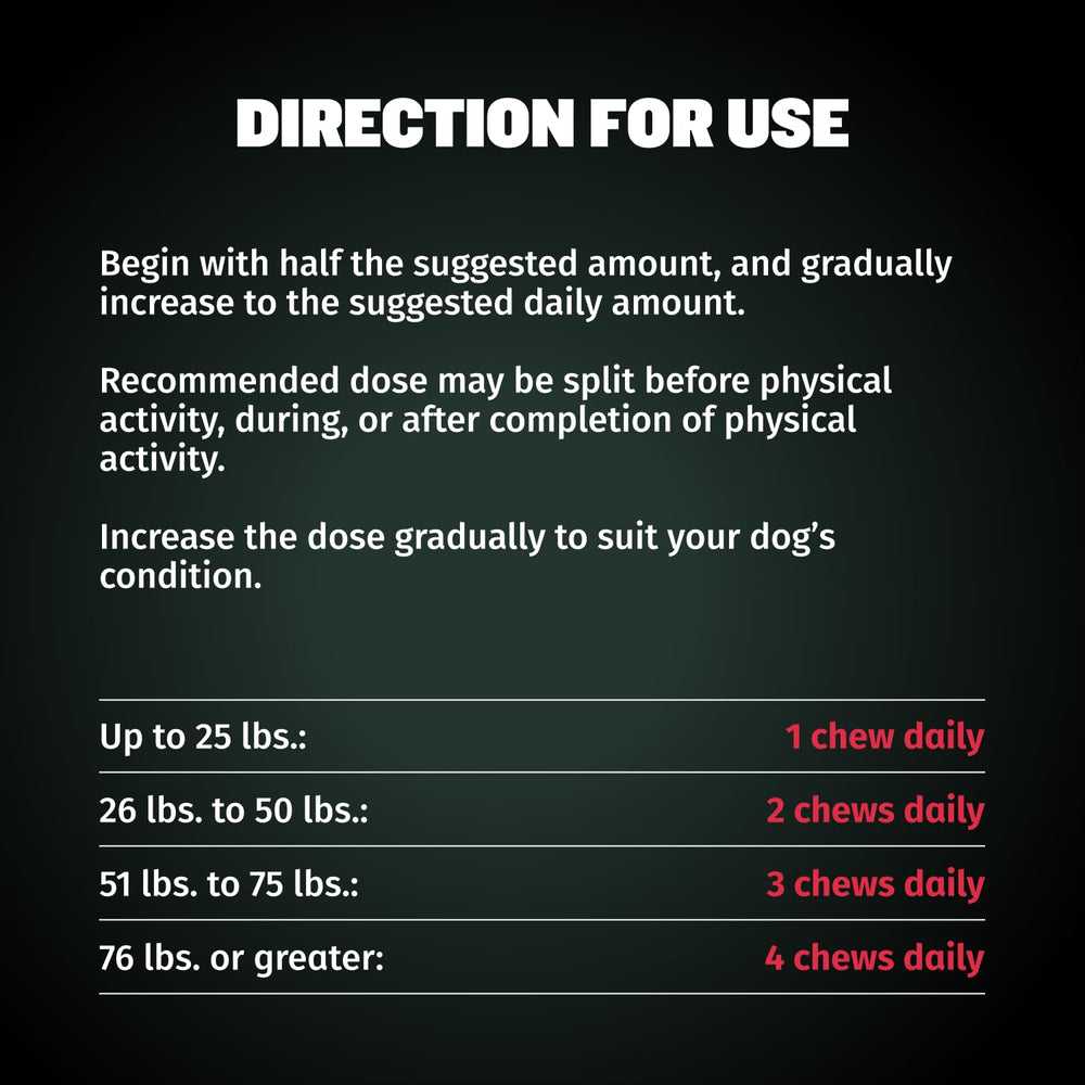 Bully Max brain heart digestive support chews for dogs