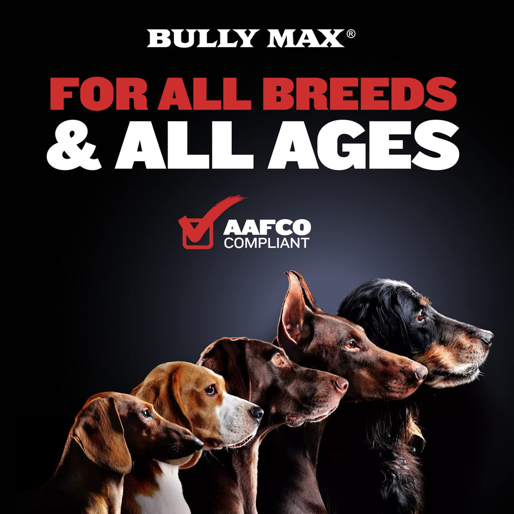 Bully Max Power Tabs tablet closeup reveals texture and vitamin-rich formula.