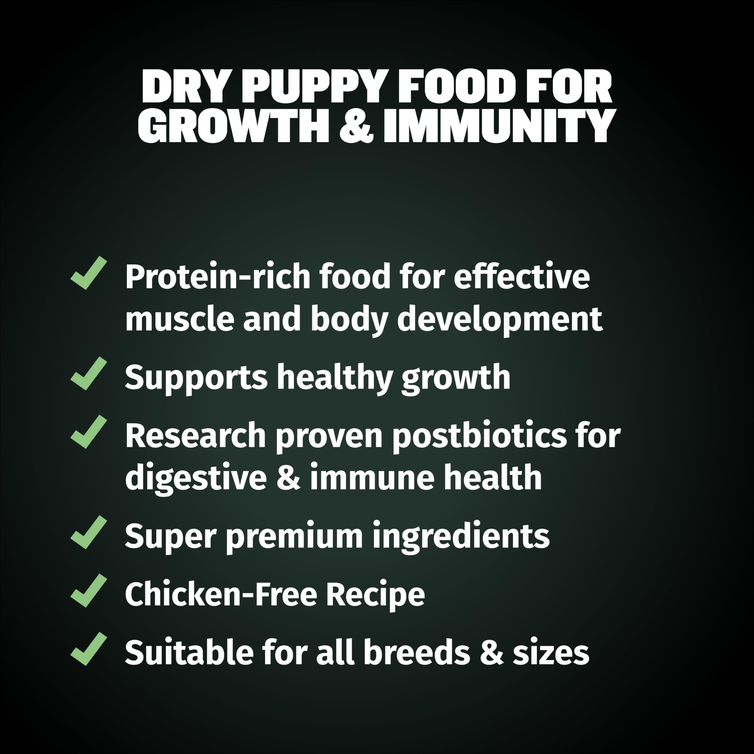 Bully Max Puppy Food suitable for small and large breeds.