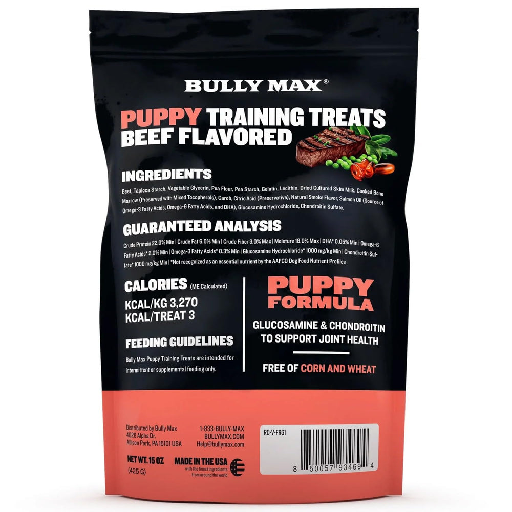 Crushed treats used as a topper on puppy food.