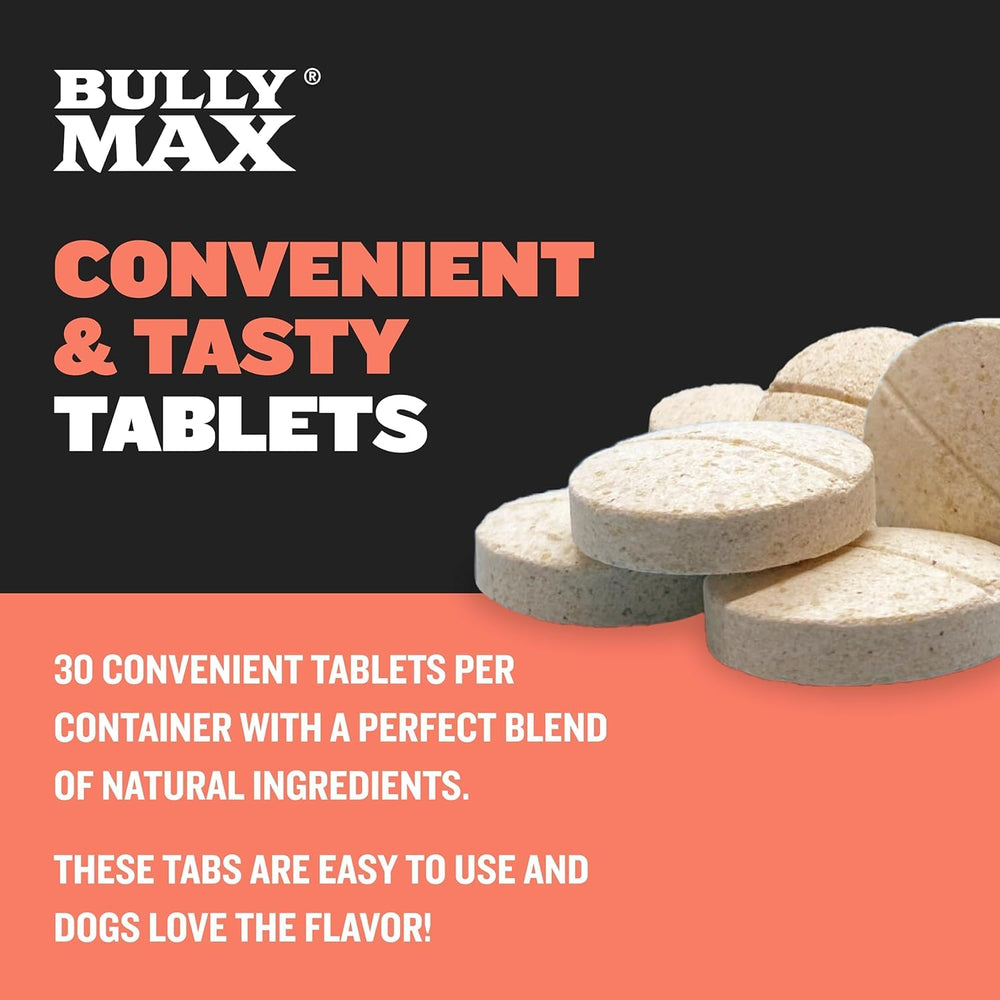 Bully Max Puppy Vitamins coat glow visual emphasizing healthy skin and shiny fur