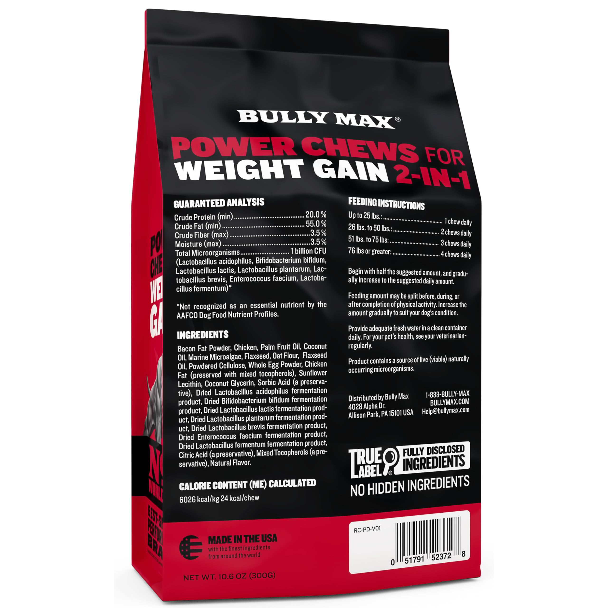 All ages dog benefits from Bully Max Weight Gainer as a tasty topper.