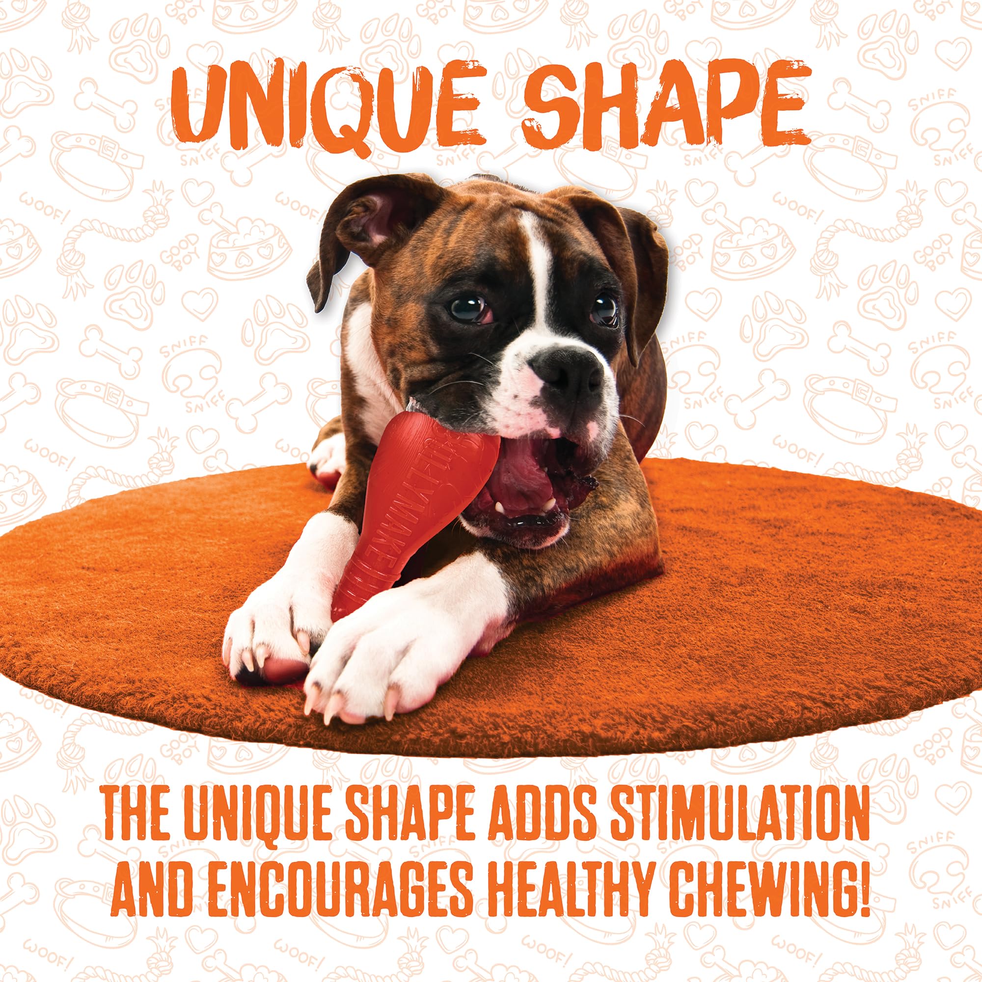 BULLYMAKE Green Horseshoe toy fits large dogs up to 150 pounds