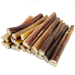 BULLYSTICKS & MORE closeup of a 6-inch bully stick highlighting savory texture.
